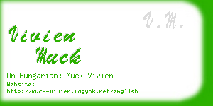 vivien muck business card